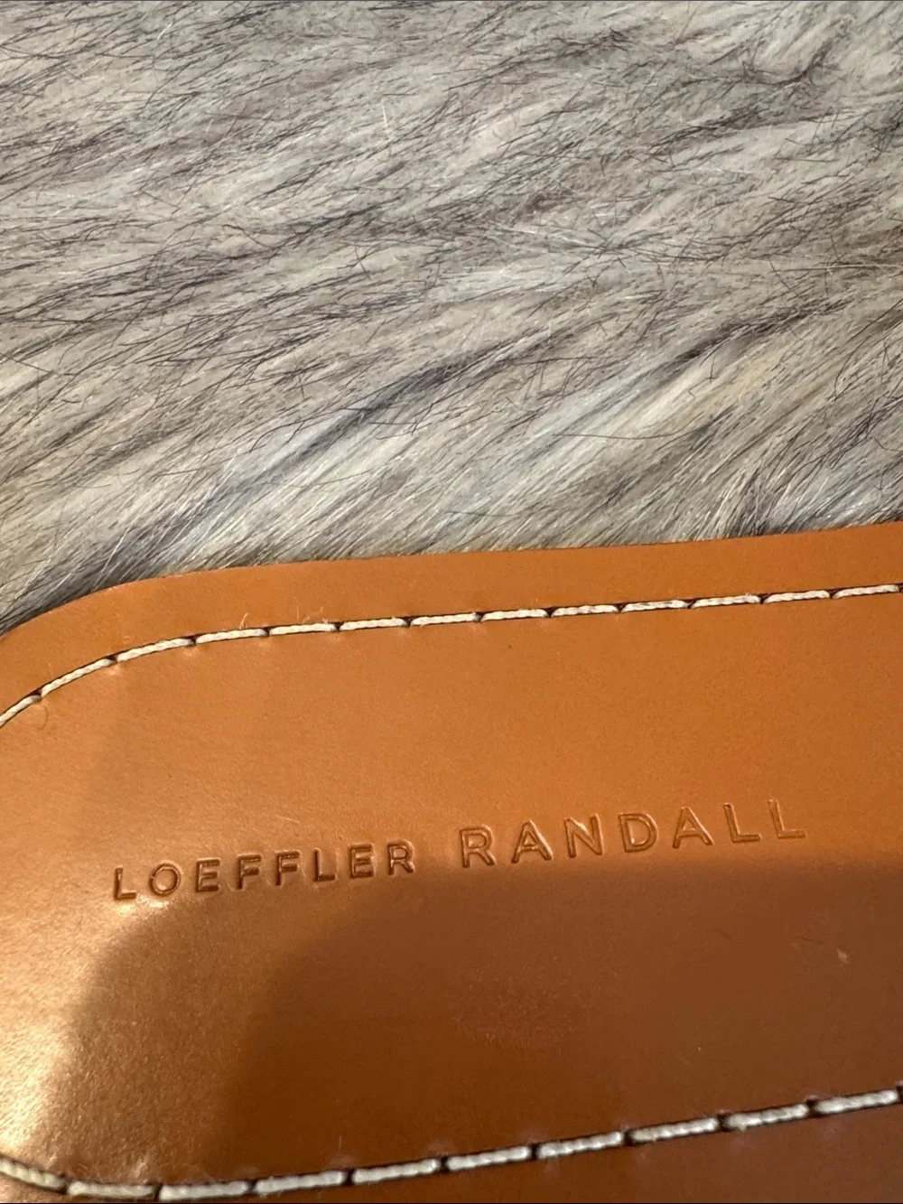 Loeffler Randall cognac leather